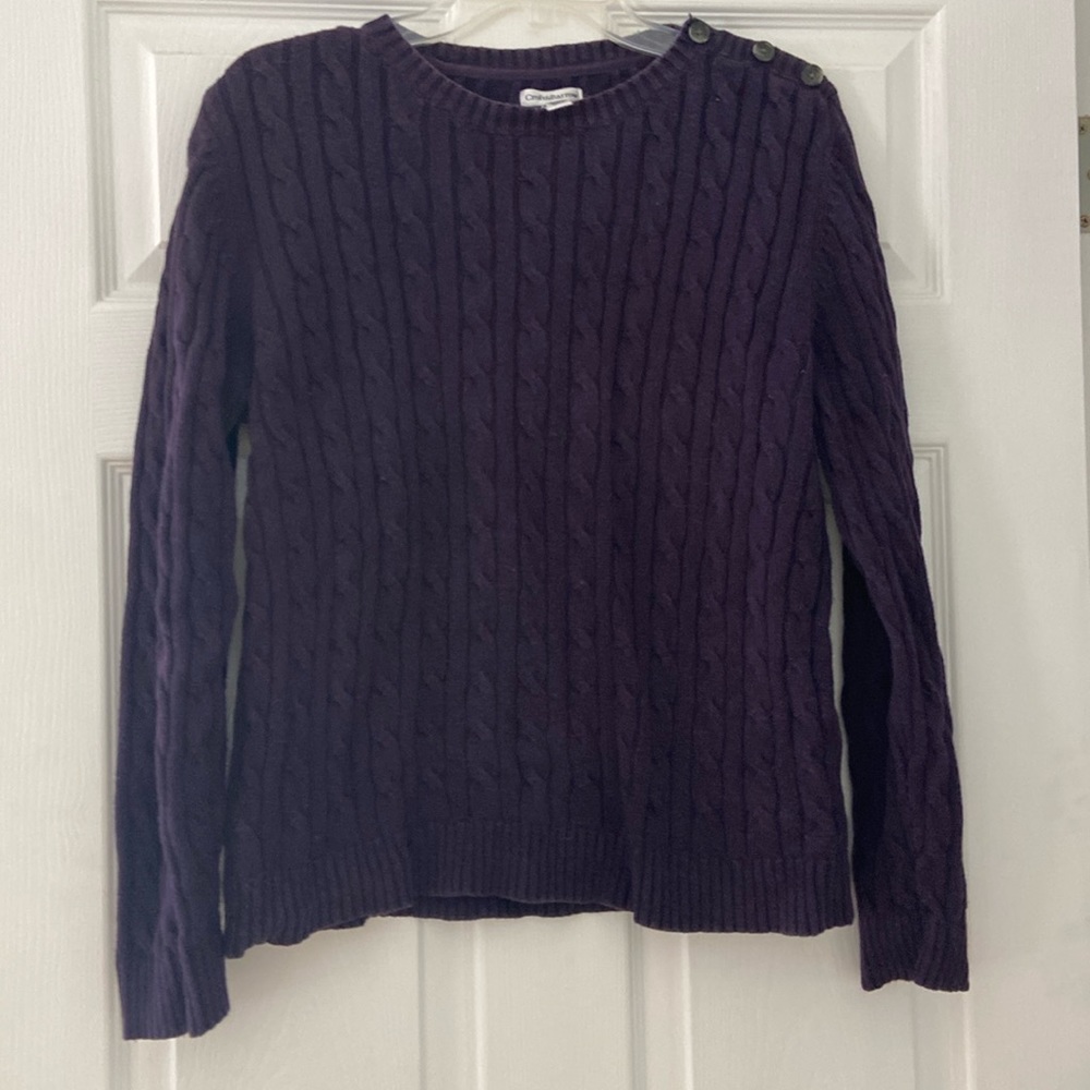 eggplant sweater